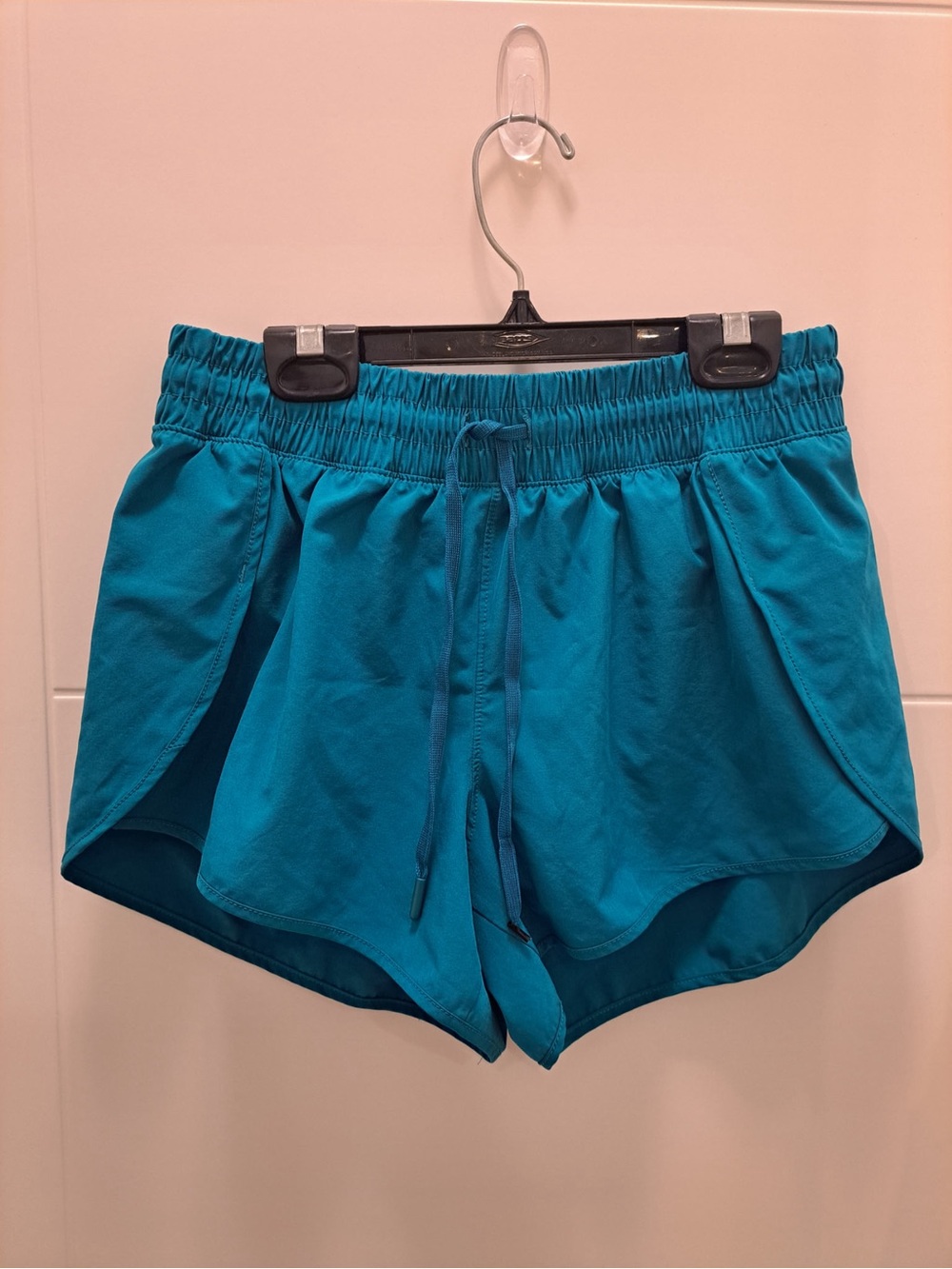90 Degree By Reflex Teal Women’s Athletic Shorts with Drawstring Waist